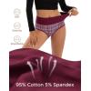 imageINNERSY Womens Underwear Cotton Briefs High Waisted Breathable Panties 5 PackChristmas