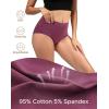 imageINNERSY Womens Underwear Cotton Briefs High Waisted Breathable Panties 5 PackDusky Glow
