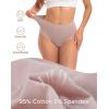imageINNERSY Womens Underwear Cotton Briefs High Waisted Breathable Panties 5 PackVaricolored