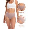imageINNERSY Womens Underwear Cotton Briefs High Waisted Breathable Panties 5 PackVaricolored