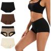 imageINNERSY Womens Cotton Boyshorts Underwear Soft Moisture Wicking Boxer Briefs 4PackShadow Basic