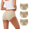 imageINNERSY Womens Seamless No Show Hipster Panties Invisible Light Underwear 3Pack3 Beige