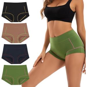 imageINNERSY Womens Cotton Boyshorts Underwear Soft Moisture Wicking Boxer Briefs 4PackDark Gorgeous