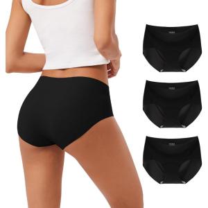 imageINNERSY Womens Seamless No Show Hipster Panties Invisible Light Underwear 3Pack3 Black