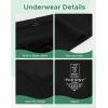 imageINNERSY Boys Underwear Bamboo Viscose Boxer Briefs Breathable Boxer Shorts Aged 618 6PackSolid Black