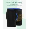 imageINNERSY Boys Underwear Breathable Quick Dry Boxer Briefs with Fly for 618 Teen Boys 4 PackBlack
