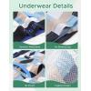 imageINNERSY Boys Underwear Breathable Quick Dry Boxer Briefs with Fly for 618 Teen Boys 4 PackGeometric Patterns