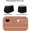 imageINNERSY Girls Boyshorts Underwear Cotton Period Panties for Teen 816 Backup Protection 3 Pack3 Black