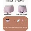 imageINNERSY Girls Boyshorts Underwear Cotton Period Panties for Teen 816 Backup Protection 3 PackPurpleGreenGrey