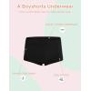 imageINNERSY Girls Boyshorts Underwear Soft Cotton Panties Size 816 for Teens 5PackSolid Black