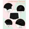 imageINNERSY Girls Boyshorts Underwear Soft Cotton Panties Size 816 for Teens 5PackSolid Black