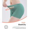 imageINNERSY Girls Period Underwear Cotton Boyshorts for Teen Aged 816 Panties 3 PackBlackLight GreyGreen