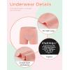 imageINNERSY Girls Period Underwear Cotton Boyshorts for Teen Aged 816 Panties 3 PackBlackShrimp PinkPurple