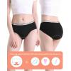 imageINNERSY Girls Period Underwear Cotton First Period Starter Menstrual Panties for Teen Girls Size 816 3 PackBlack