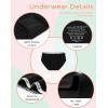 imageINNERSY Girls Period Underwear Cotton First Period Starter Menstrual Panties for Teen Girls Size 816 3 PackBlack