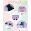 imageINNERSY Girls Period Underwear Cotton First Period Starter Menstrual Panties for Teen Girls Size 816 3 PackPurplePinkGreen