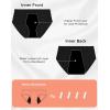imageINNERSY Girls Period Underwear for Teens Heavy Flow Panties Size 1018 Hold 4 Tampons 3PackSolid Black