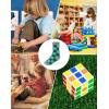 imageINNERSY Kids Boys Girls Cotton Socks Colorful Checkered Novelty Crew Socks for Teens 5 PairsCheckered Patterns a