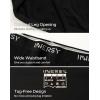 imageINNERSY Mens Cotton Underwear Classic Full Rise Briefs Open Fly Underwear 4PackBlack