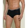 imageINNERSY Mens Cotton Underwear Classic Full Rise Briefs Open Fly Underwear 4PackBlack