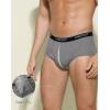 imageINNERSY Mens Cotton Underwear Classic Full Rise Briefs Open Fly Underwear 4PackPlain Basics