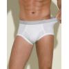 imageINNERSY Mens Cotton Underwear Classic Full Rise Briefs Open Fly Underwear 4PackWhite