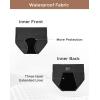 imageINNERSY Period Underwear for Women Leakproof High Waisted Menstrual Cotton Panties 3 PackBlackHeather GreyLight Grey