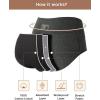 imageINNERSY Period Underwear for Women Leakproof High Waisted Menstrual Cotton Panties 3 PackBlueHeather GreyRed