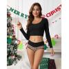 imageINNERSY Period Underwear for Women Leakproof High Waisted Menstrual Cotton Panties 3 PackBrick RedBrownLeopard