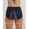 imageINNERSY Period Underwear for Women Leakproof High Waisted Menstrual Cotton Panties 3 PackDark Rednavygray