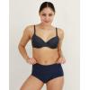 imageINNERSY Period Underwear for Women Leakproof High Waisted Menstrual Cotton Panties 3 PackDark Rednavygray