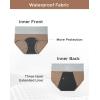 imageINNERSY Period Underwear for Women Leakproof High Waisted Menstrual Cotton Panties 3 PackKhakiAqua BlueLemon Yellow