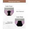 imageINNERSY Period Underwear for Women Leakproof High Waisted Menstrual Cotton Panties 3 PackOrangePurpleBlue
