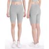 imageINNERSY Teen Girls Dance Bike Shorts Cotton Under Dress Shorts for Size 816 Pack of 3BlackWhiteGray