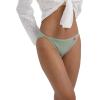 imageINNERSY Womens High Cut String Bikini Panties Stretchy Sexy Cotton Underwear 6PackLight Retro