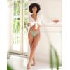 imageINNERSY Womens High Cut String Bikini Panties Stretchy Sexy Cotton Underwear 6PackLight Retro
