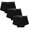imageINNERSY Girls Boyshorts Underwear Cotton Period Panties for Teen 816 Backup Protection 3 Pack3 Black