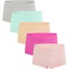 imageINNERSY Girls Boyshorts Underwear Soft Cotton Panties Size 816 for Teens 5PackBlush Petal