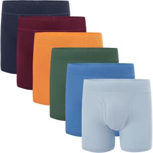 imageINNERSY Boys Underwear Bamboo Viscose Boxer Briefs Breathable Boxer Shorts Aged 618 6PackOcean Sunset