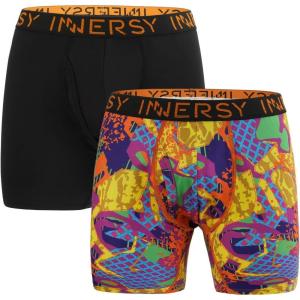 imageINNERSY Boys Underwear Soft Quick Dry Boxer Briefs 2 PacksGraffiti Art