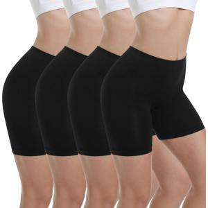 imageINNERSY Womens Slip Shorts for Under Dresses Seamless Anti Chafing Summer Shorts Multipack4packblack