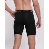 imageINNERSY Mens 88quot Long Leg Mesh Breathable Boxer Briefs Anti Chafing Underwear 3 PackBlack