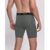 imageINNERSY Mens 88quot Long Leg Mesh Breathable Boxer Briefs Anti Chafing Underwear 3 PackBlack Gray