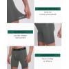 imageINNERSY Mens 88quot Long Leg Mesh Breathable Boxer Briefs Anti Chafing Underwear 3 PackBlack Gray