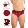 imageINNERSY Mens Cotton Briefs with Support Pouch MoistureWicking Sexy Underwear 4 PackAthletic Bright