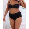 imageINNERSY Plus Size M5XL Big Curvy Woman Cotton Underwear High Waist Briefs 5PackBlack