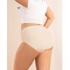 imageINNERSY Plus Size M5XL Big Curvy Woman Cotton Underwear High Waist Briefs 5PackCocoa Nude