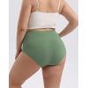 imageINNERSY Plus Size M5XL Big Curvy Woman Cotton Underwear High Waist Briefs 5PackMint Sky
