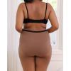imageINNERSY Plus Size M5XL Big Curvy Woman Cotton Underwear High Waist Briefs 5PackSandy Beach