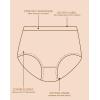 imageINNERSY Plus Size M5XL Big Curvy Woman Cotton Underwear High Waist Briefs 5PackSandy Beach